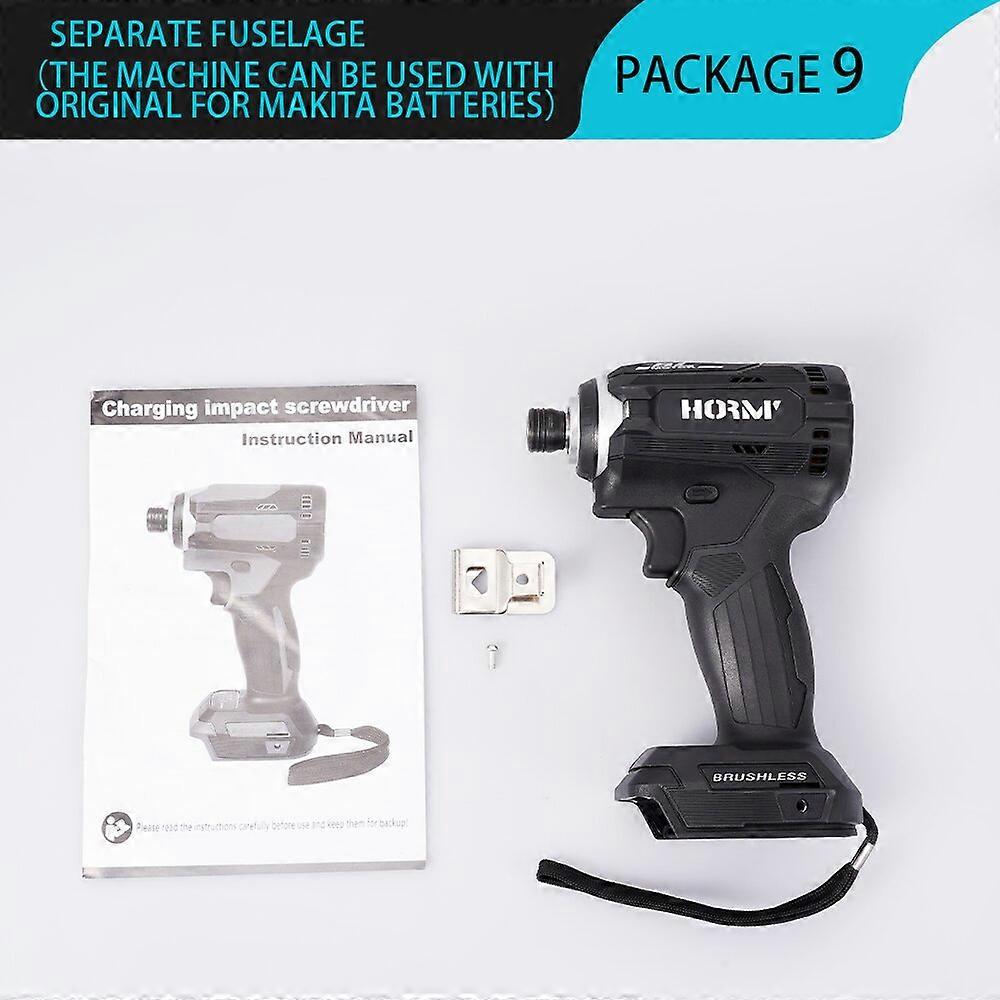 Brushless Cordless Electric Impact Wrench Rechargable 3 Speed Hand Drill Installation with LED For Makita Battery Power Tool