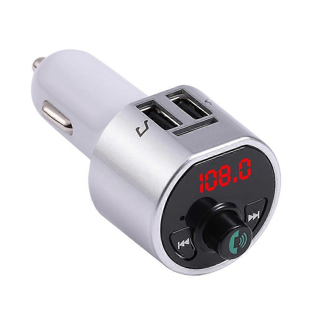 FM Transmitter Bluetooth Handsfree Car Kit Multifunction MP3 Player with Dual USB Charger