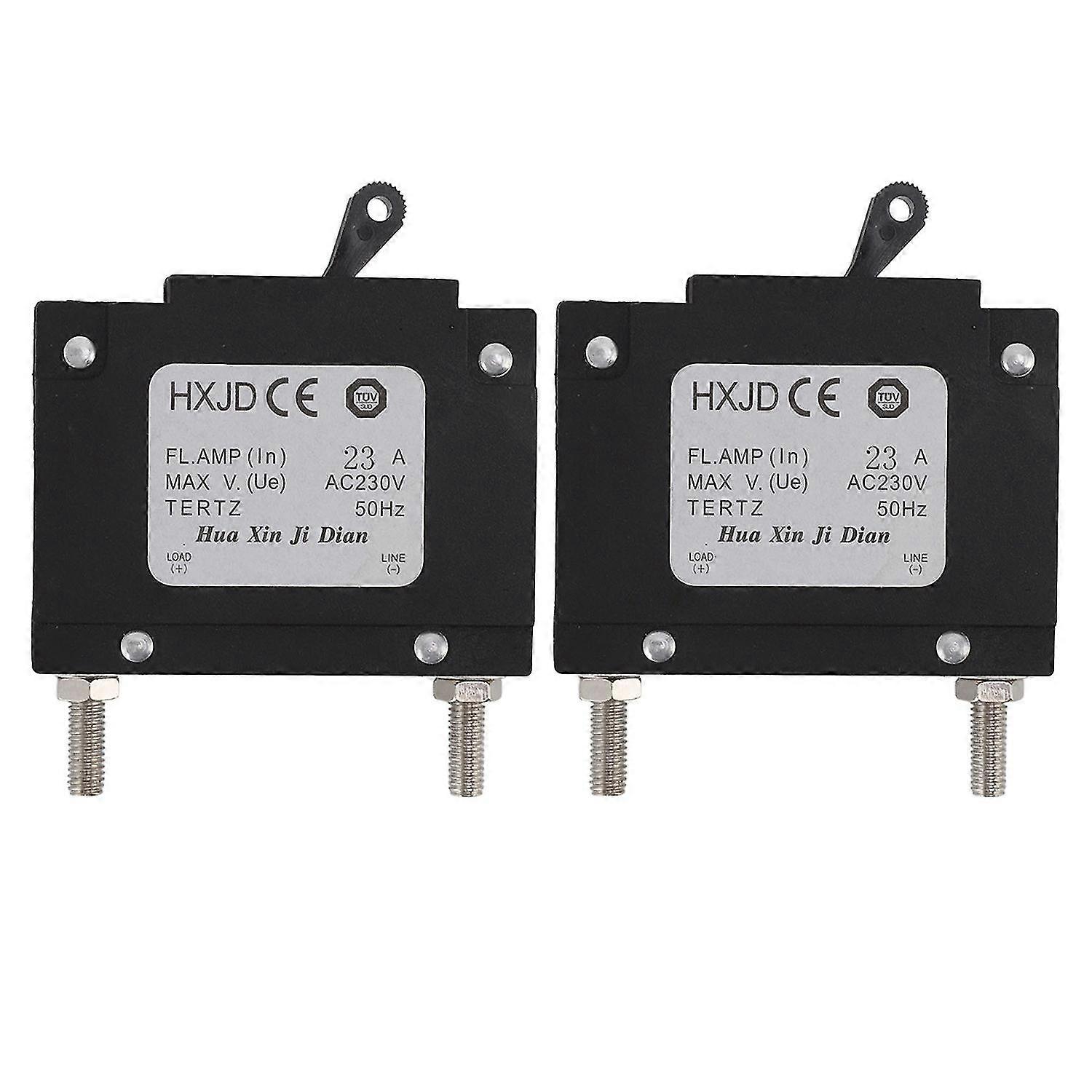 2pcs 23A Circuit Breaker Safety Professional Petrol Generators Circuit Breaker with Switch compatibl-YuJia