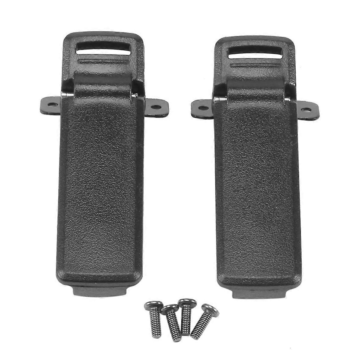 2Pcs Walkie Talkie reservedel tilbake belteklips for 2-veis radio UV5R For intercom UV5R / 5RA / 5R + /