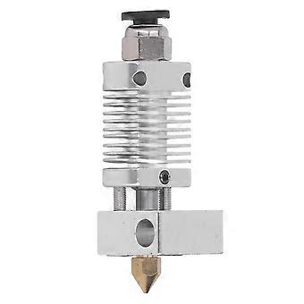 Cabeça de impressão extrusora com conexão de rosca de bico de 0,4 mm Hotend Acessórios para impressora 3D prata YEMAA