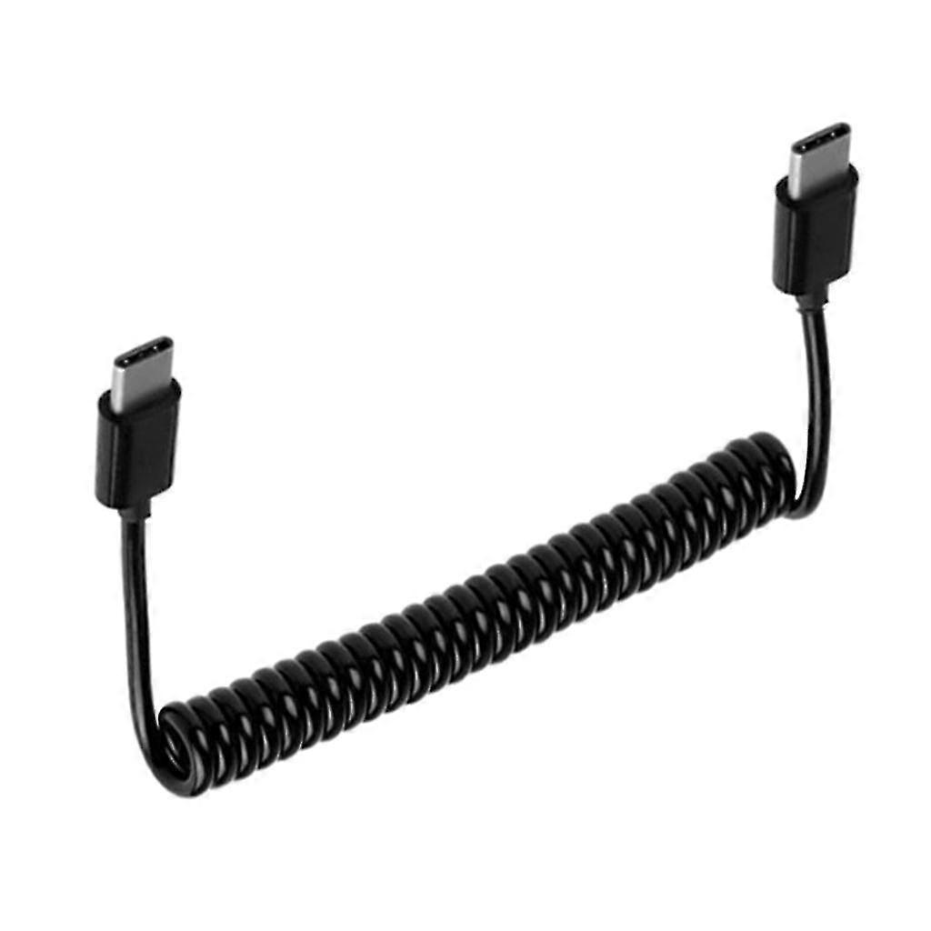 Spring Usb 3.1 Cable Retractable Type C To Type C Charging Data Cable Adapter
