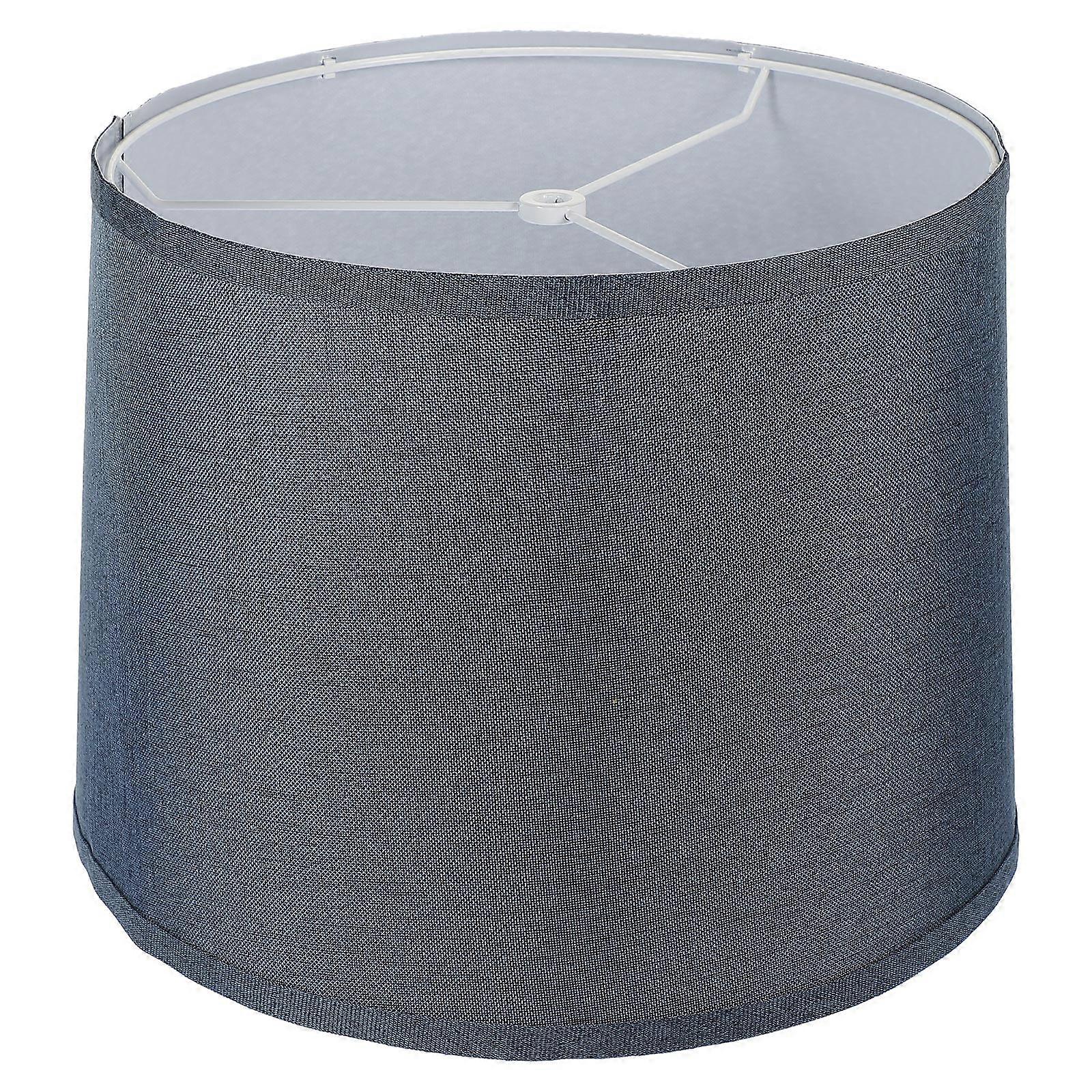 Wear-resistant Linen Lampshade Household Table Lamp Shade Round Ceiling Light Cover With Iron Frame