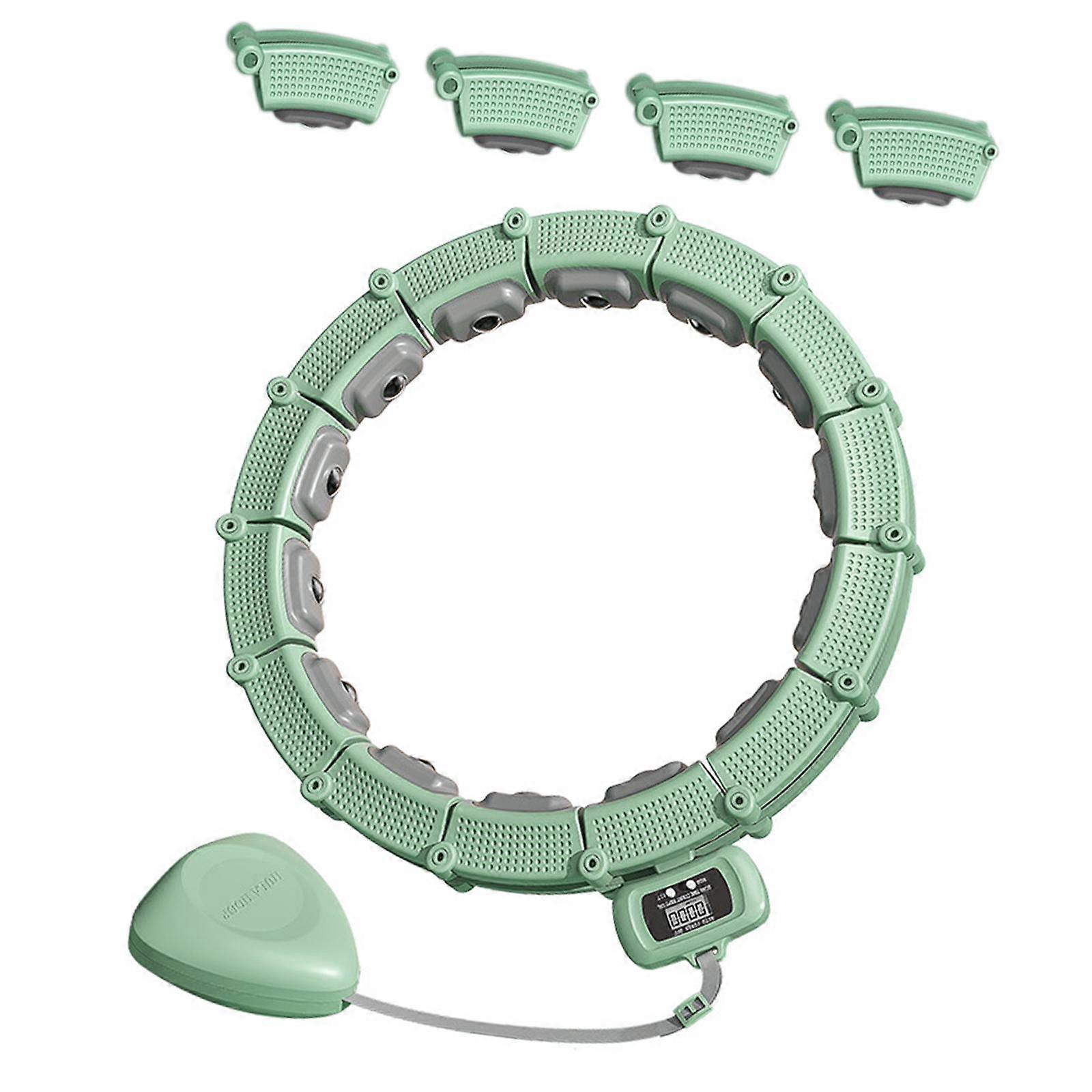 حلقة تمرين طوق اللياقة البدنية مع طوق مناسب قابل للتعديل للنساء داخلي أخضر لمدة 90 كجم