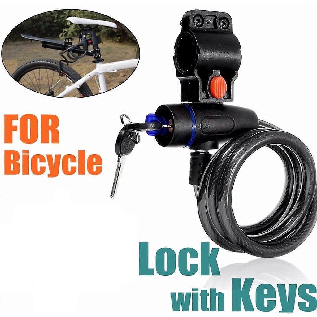 Bicycle MTB Wire Lock 2 Key Giant Road Cycle Bicycle Lock Anti-Theft Motorcycle Security Chain