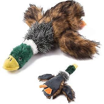 Dog Toy, Squeaky Duck Plush Toy, Interactive Chewing Dental Care Toy With Sound Gift