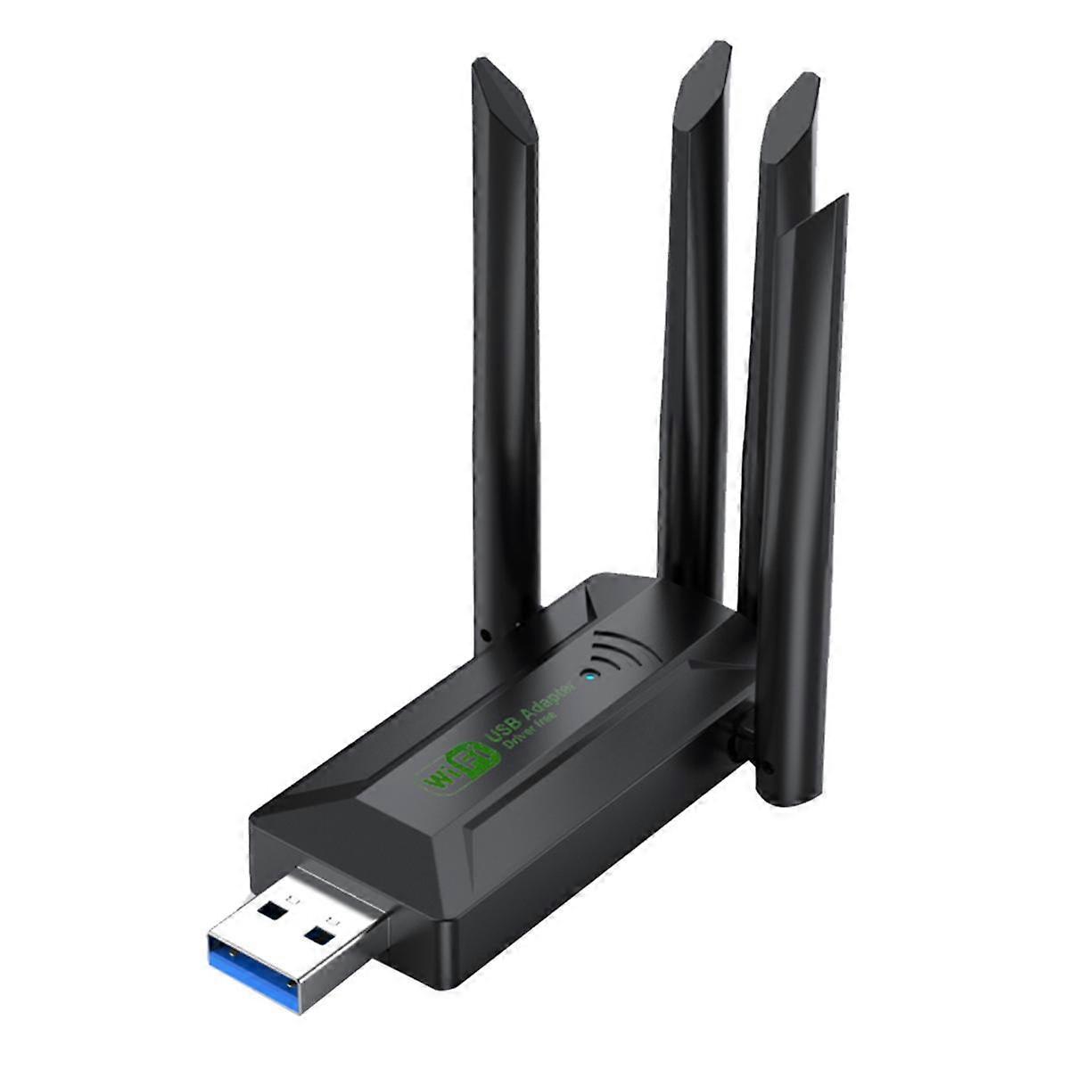 1200Mbps Dual Band USB Wifi Adapter 2.4GHz 5GHz WiFi with 4 Antenna PC Mini Computer 600Mbps Networ