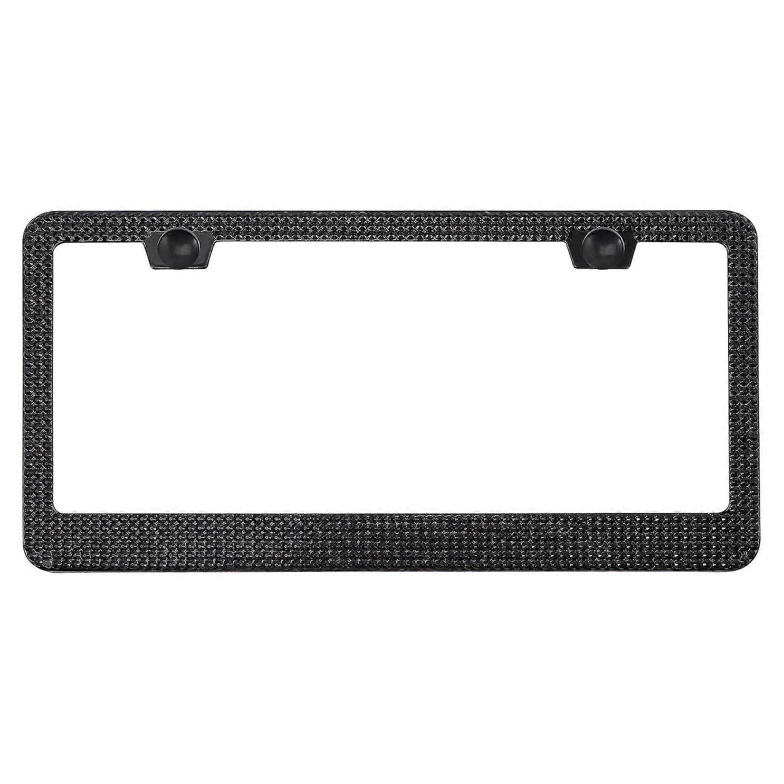 غطاء إطار لوحة الترخيص حجر الراين لنا نمط الزخرفية درع لوحة الترخيص