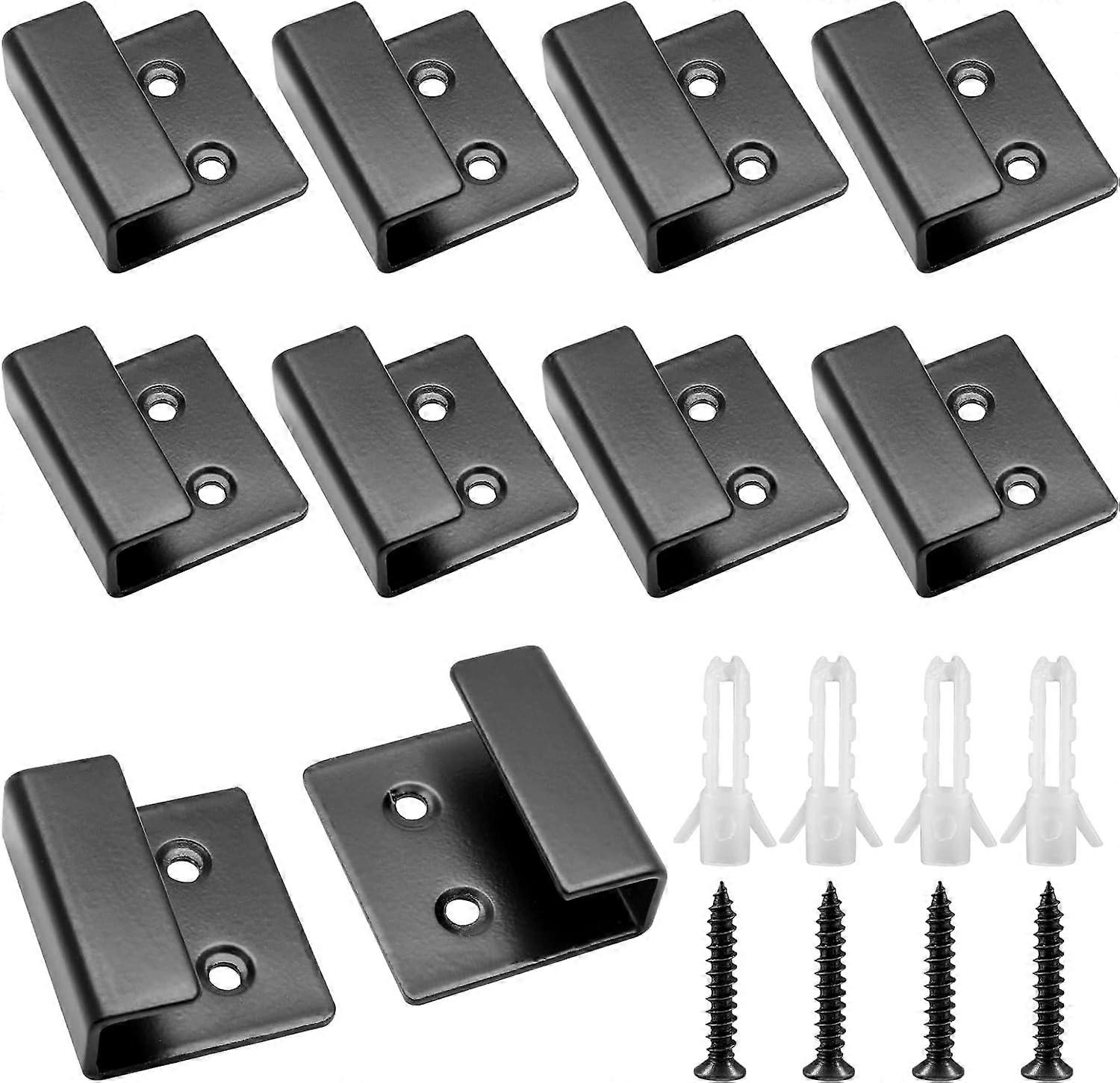 10 Pcs Tile Display Wall Hanger, Stainless Steel Wall Mount Brackets Hook, Heavy Duty Tile Hanger for Mirrors, Picture Frame Ceramic Wall Display ( B