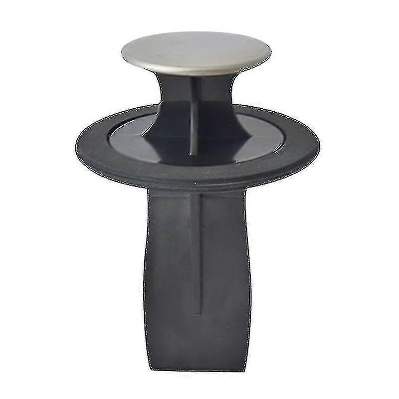 1pc 84-86mm Mulifuncional Sink Sealer Sink Strainer Water Plug Kick-out Device Kitchen Waste Disposer Accessory (black)