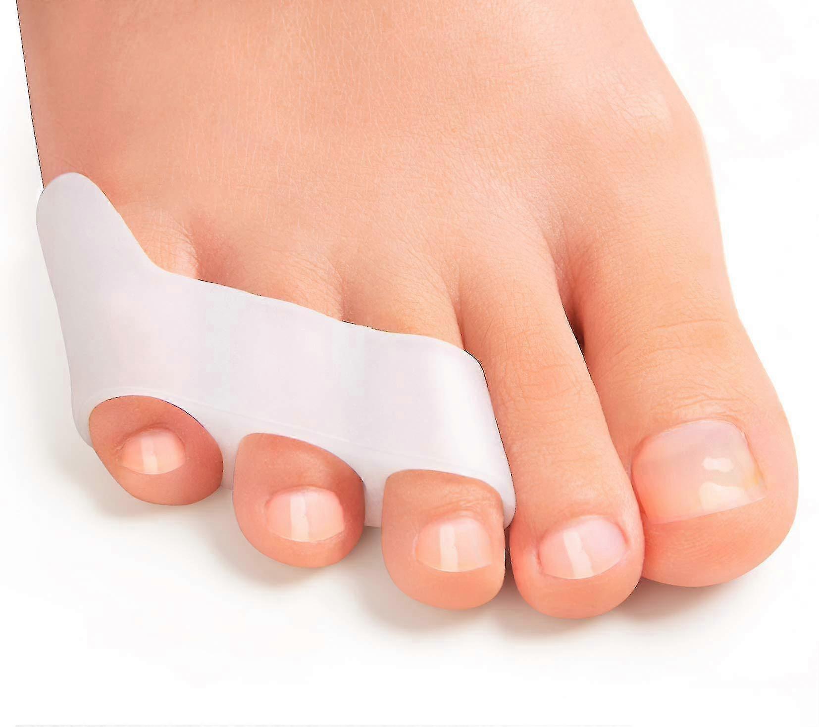 Little Toe Separators To Correct Overlapping Toes, Gel Toe Separators For Pinky Toes Separation And Protection 4pcs