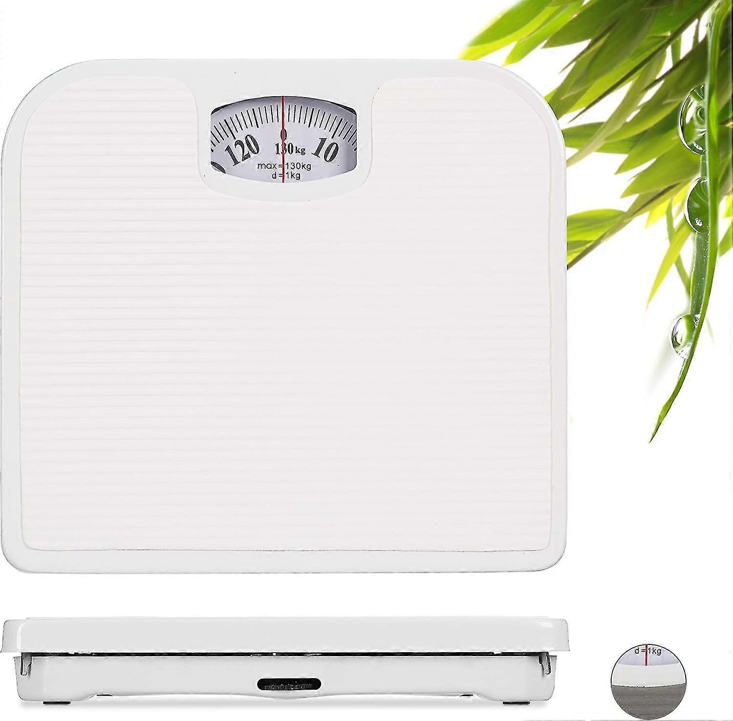 White Bathroom Scales,body Scales,for People Up To 130 Kg,26.5x24 Cm ...