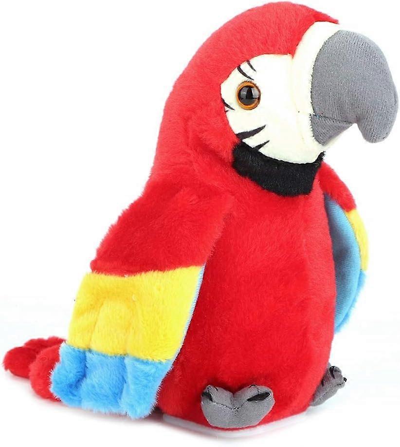 (Red) Talking Parrot, Electric Plush Talking Parrot Repeats What You Say