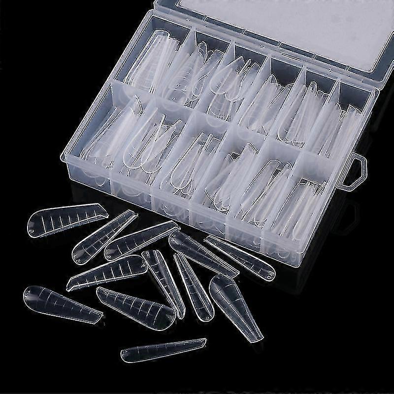 120pcs Dual System Nail Forms Poly Uv Gel Finger Extension Artificial Manicure