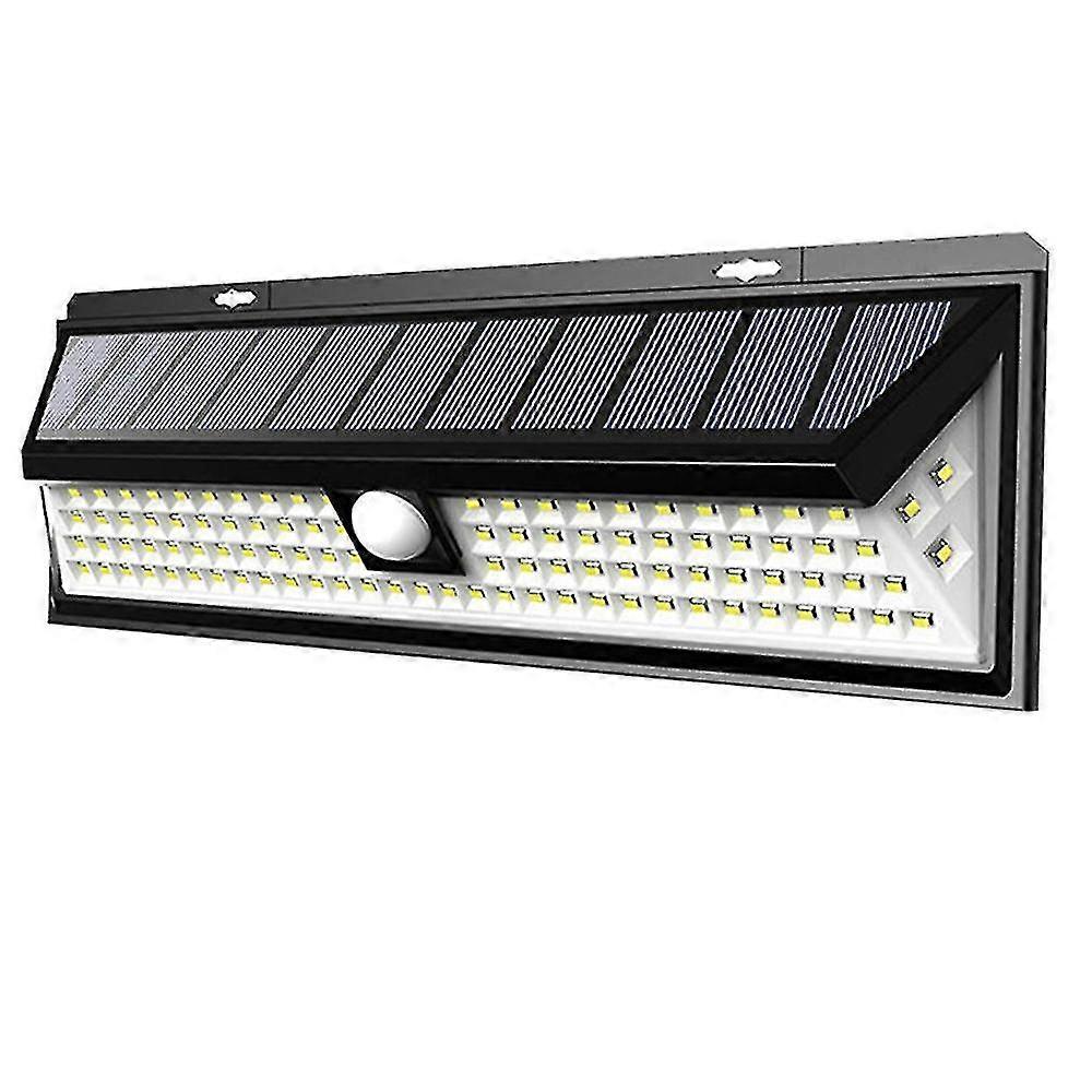 Security Outdoor Motion Sensor Solar Wall Light, 1 Pack, Black