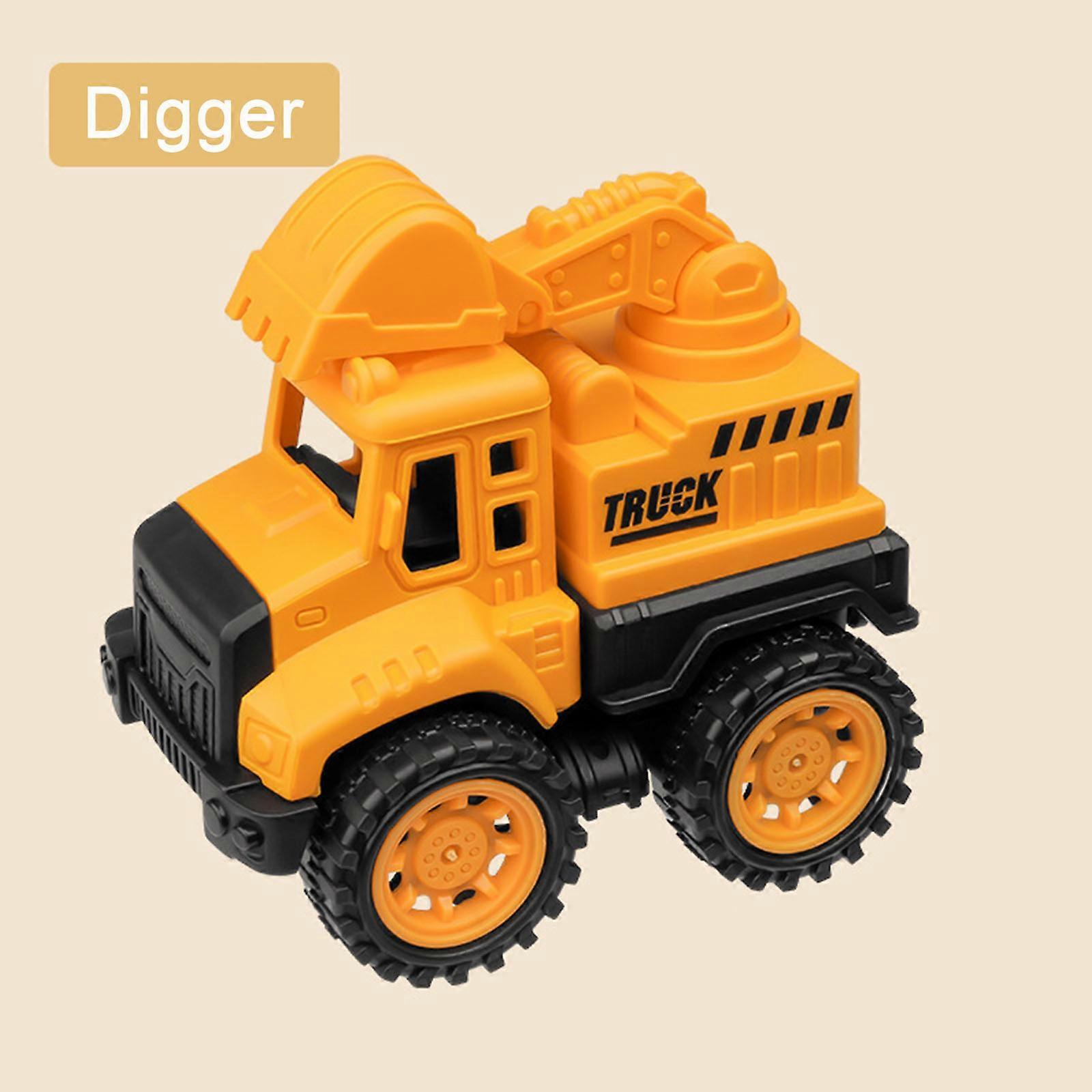 Children's Simulation Engineering Vehicle Vehicle Model Excavator Bulldozer Toy