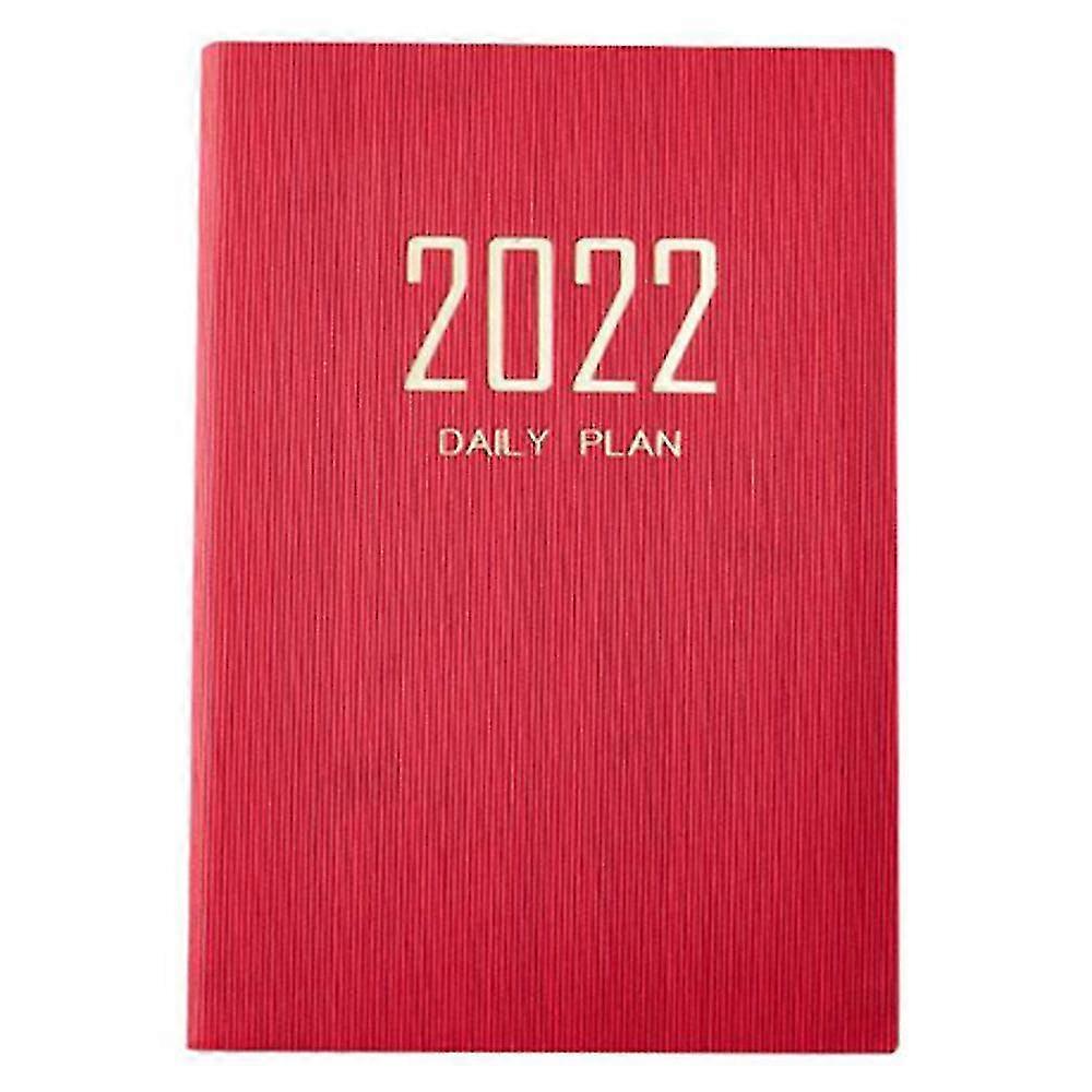 A5 Diary Notebook Pu Cover Notebooks School Office Supplie,red