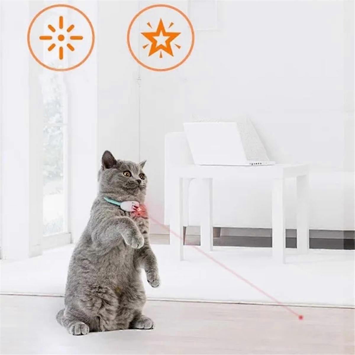 Smart Laser Tease Cat Collar Electric USB Rechargeable Pointer Kitten Automatic Toys Interactive Training