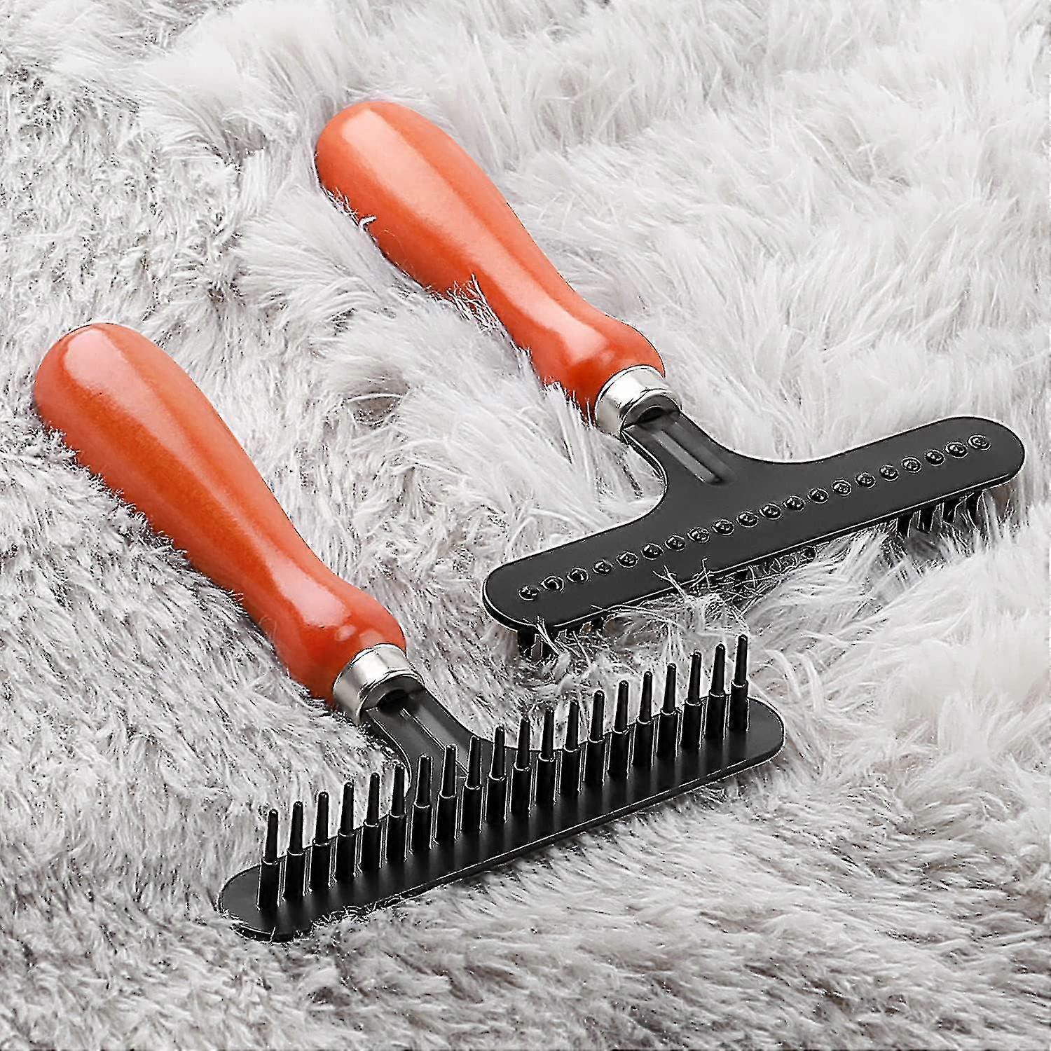 Carpet Rake, Hand Held Carpet Rake, Making Carpets Fluffy Again, Clean Hair, Let Carpet Restore Softness
