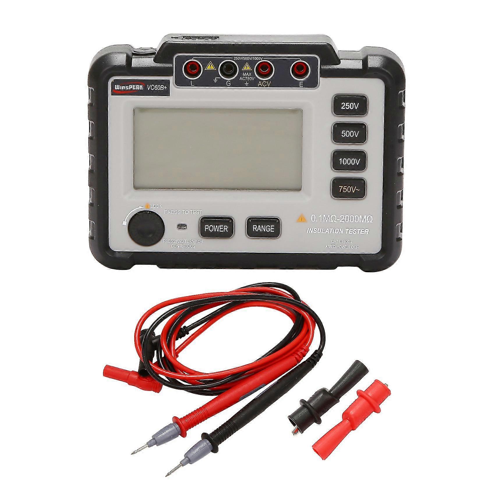 Winspeak VC60B + 1000V Megger Isolation Tester Megohmmeter Ohm Tester Isolierwiderstand Teste