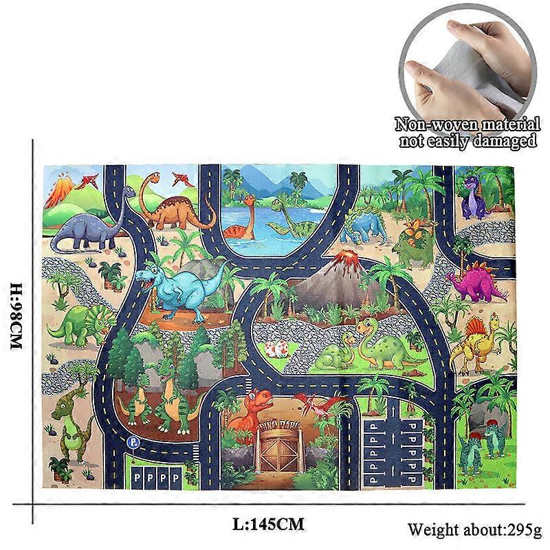 57 '' الديناصورات الكبيرة خريطة المشهد الأرقام البرية نزهة بطانية السجاد نموذج غير المنسوجة التعليمية لعبة لعبة لعبة هدية