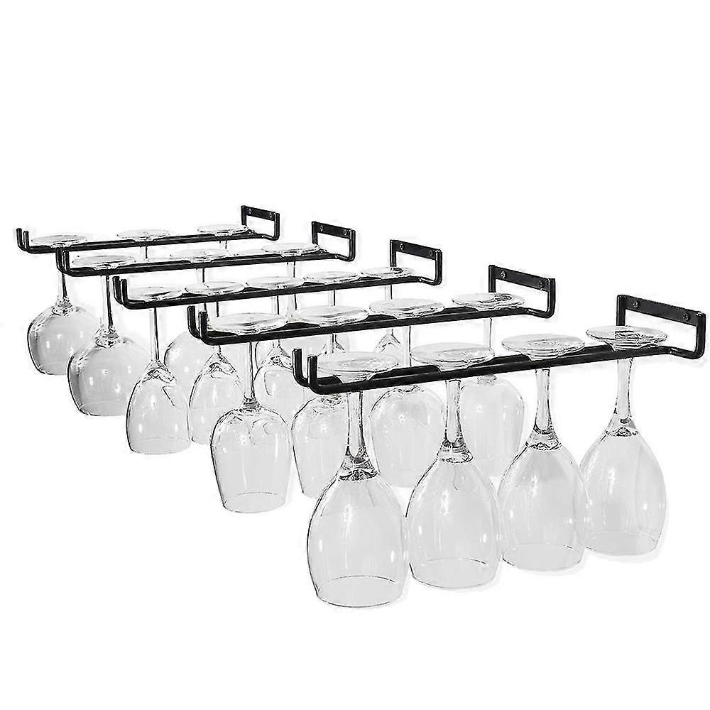 Hanging Glass Rack - Wine Glass Rack With 5 Rails For 13-18 Glasses, 30cm*5cm*2cm