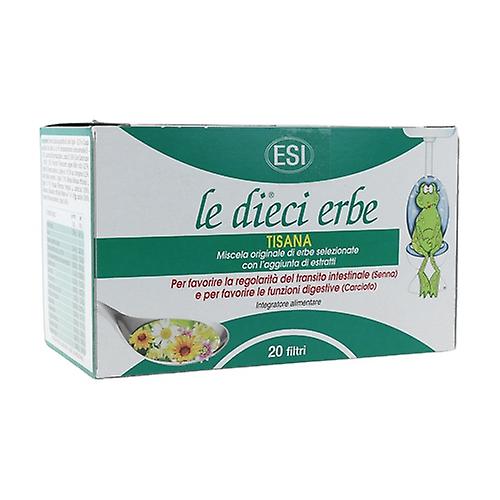 The ten herbal teas 20 infusion bags