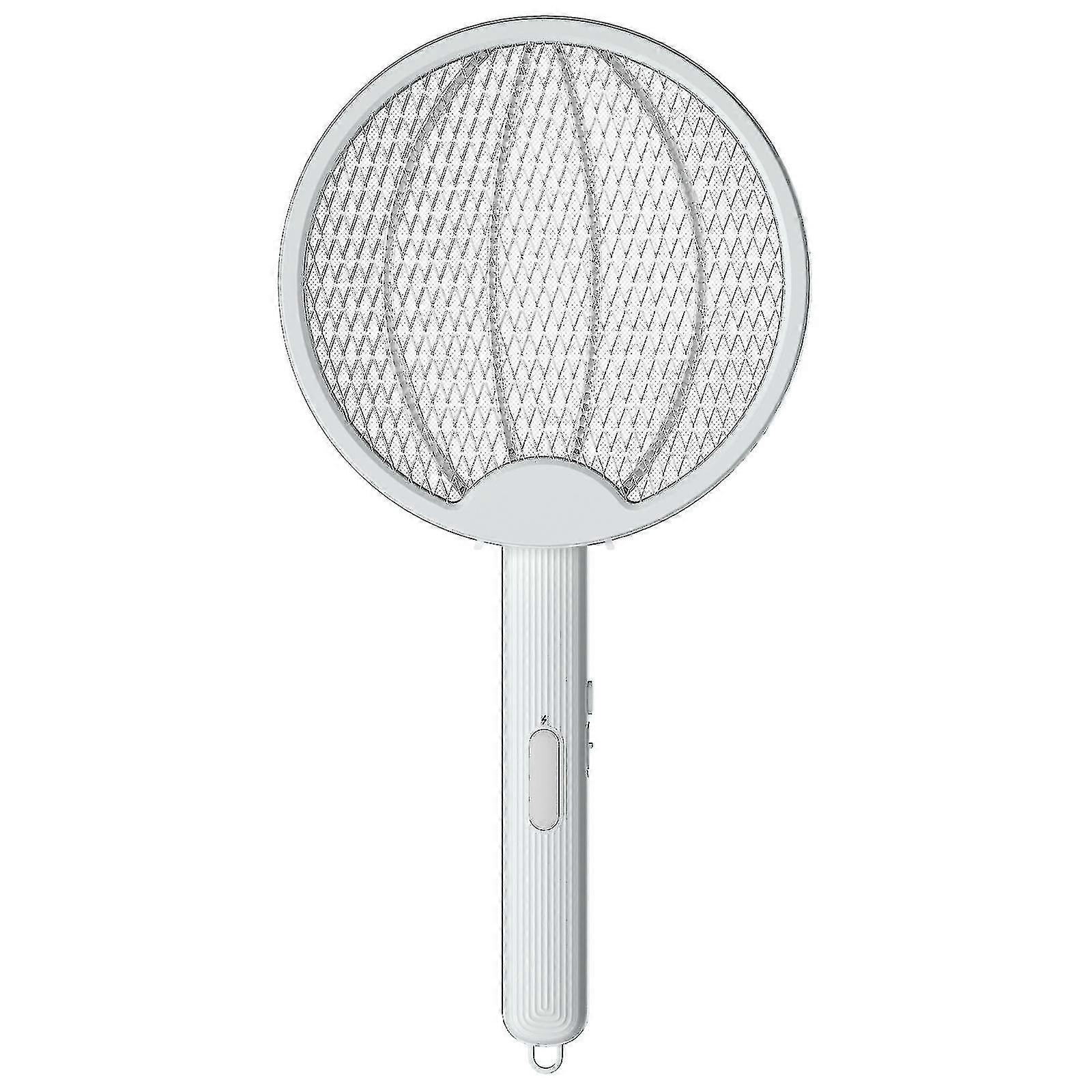 Foldable Electric Fly Swatter Mosquito Racket Adjustable Wall Mounted Handheld Rechargeable