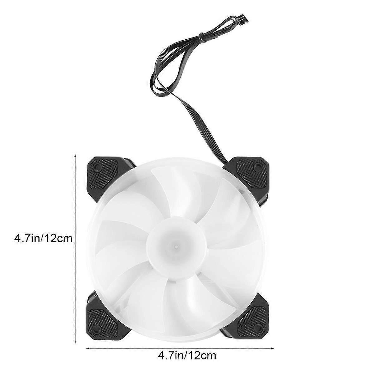 3-Pack Adjustable 120mm RGB Computer Cooling Fans, PC Case Cooler