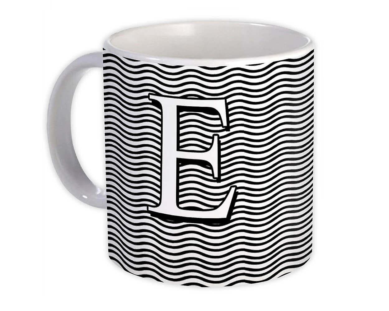 Geschenkbecher: Monogramm Buchstabe E Alphabet