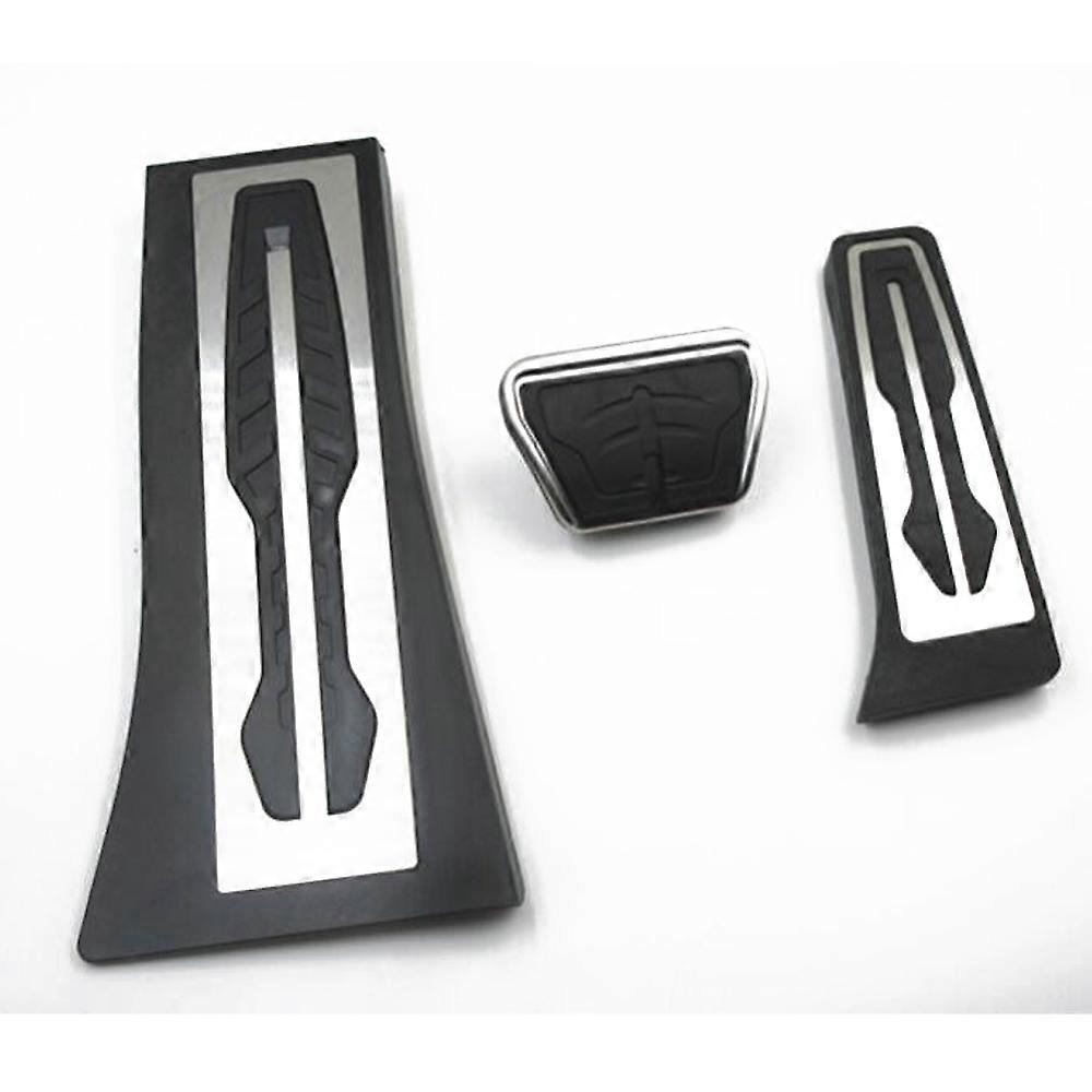 LHDガス燃料ブレーキフットレストペダルプレートパッドATBMW X5 X6 F15 F16 E70 E71 E72ペダルパッドカーアクセサリー