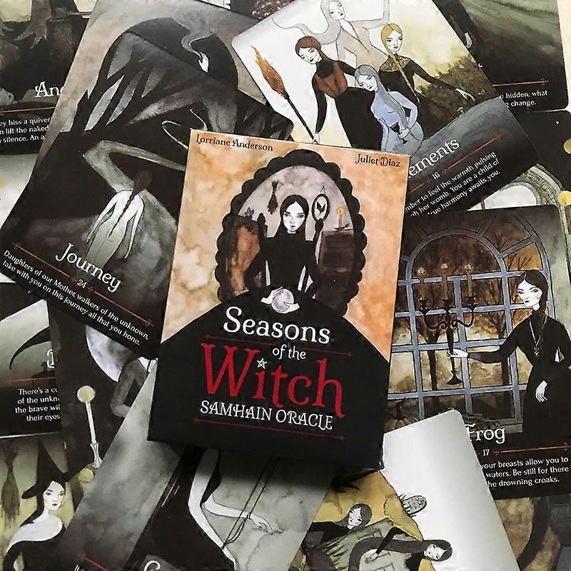 Seasons Of The Witch Samhain Oracle Tarot Card Fate Divination Prophecy Card Family Party Game Tarot 44 Card Deck PDF Guide