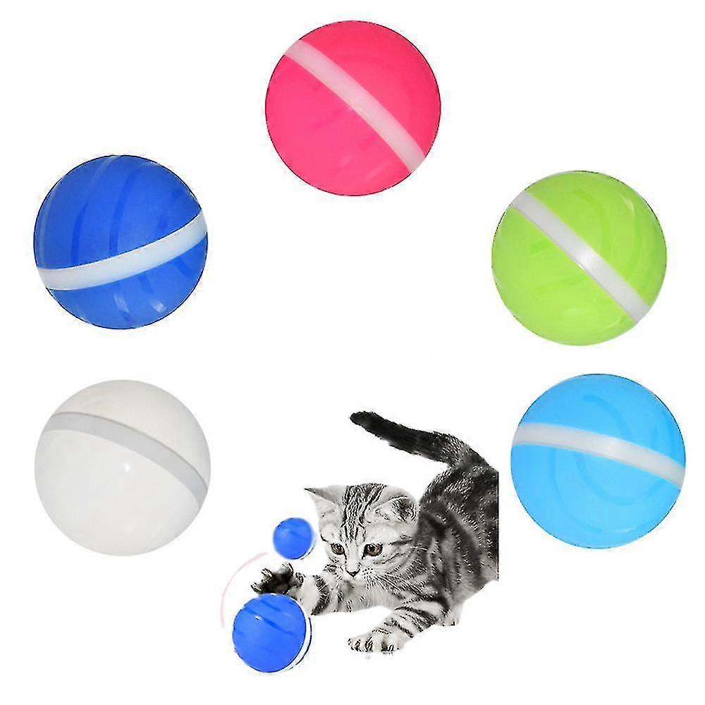 Wicked Ball Pet Toy,interactive Rotating Rolling Led Flash Built-in Sensor Toy