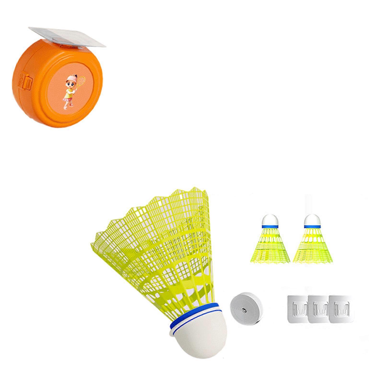 Automatic Badmintons Playing Tool Trace-less Self-adhesive Badmintons Exercise Aid for Household