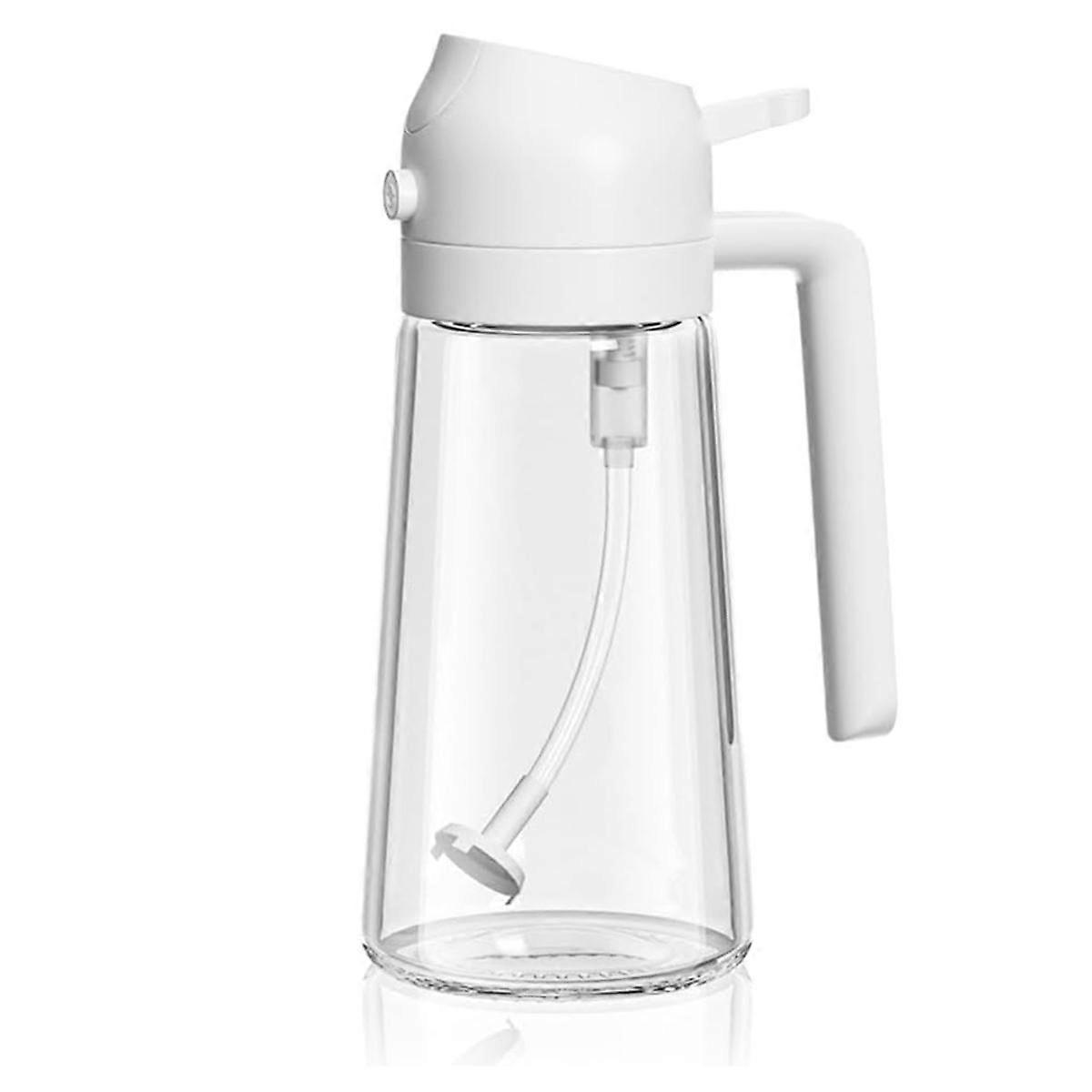 2 in 1 Glass Oil Sprayer & Dispenser, Food-Grade 2-In-1 Glass Oil Sprayer and Dispenser for Kitchen