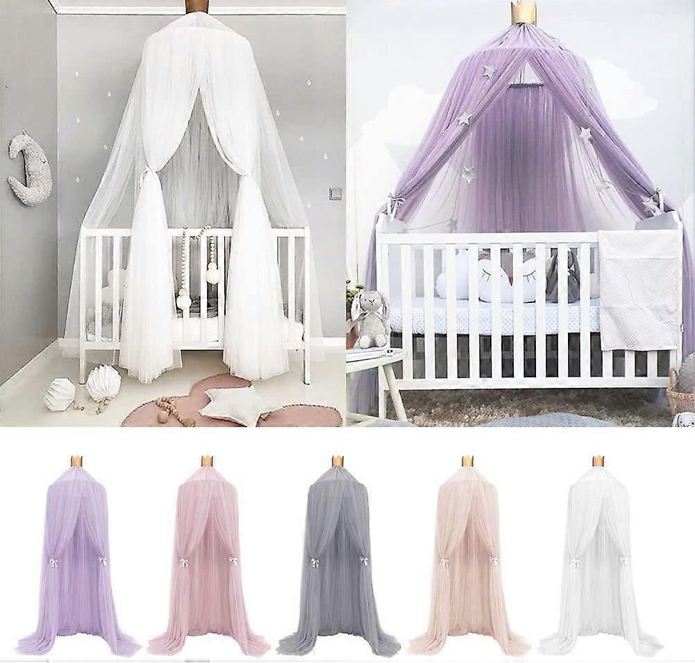 Heilsa Princess Canopy With Lace, Mosquito Net For Children, Round, Dome, Play Tent, Hanging Decoration For Baby Children, Indoors And Outdoors