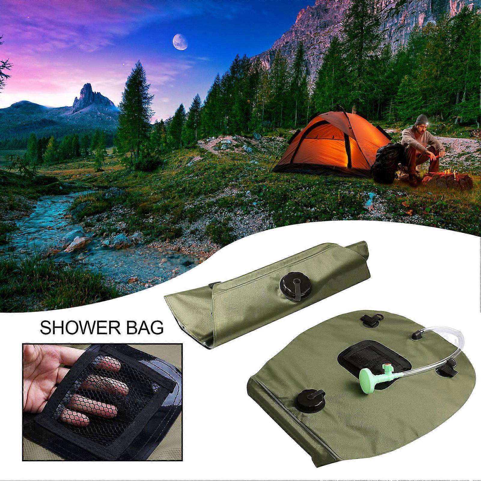 20L Outdoor Camping Shower Bag Durable Leak Proof Materials Shower Bag for Outdoor Hiking Beach