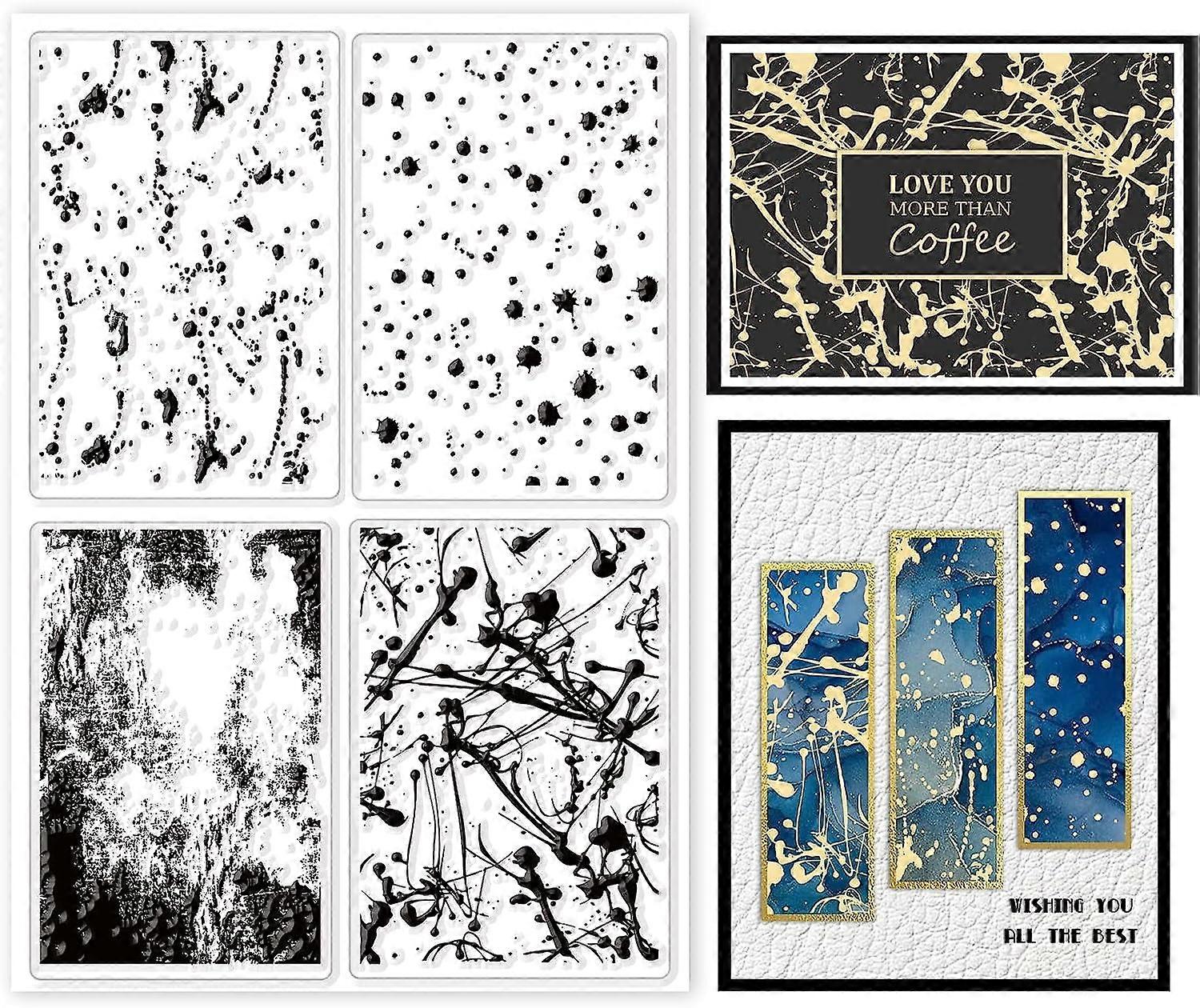 1sheet Decorative Background Clear Stamps Snow Ink dot Background Silicone Clear Stamp Seals