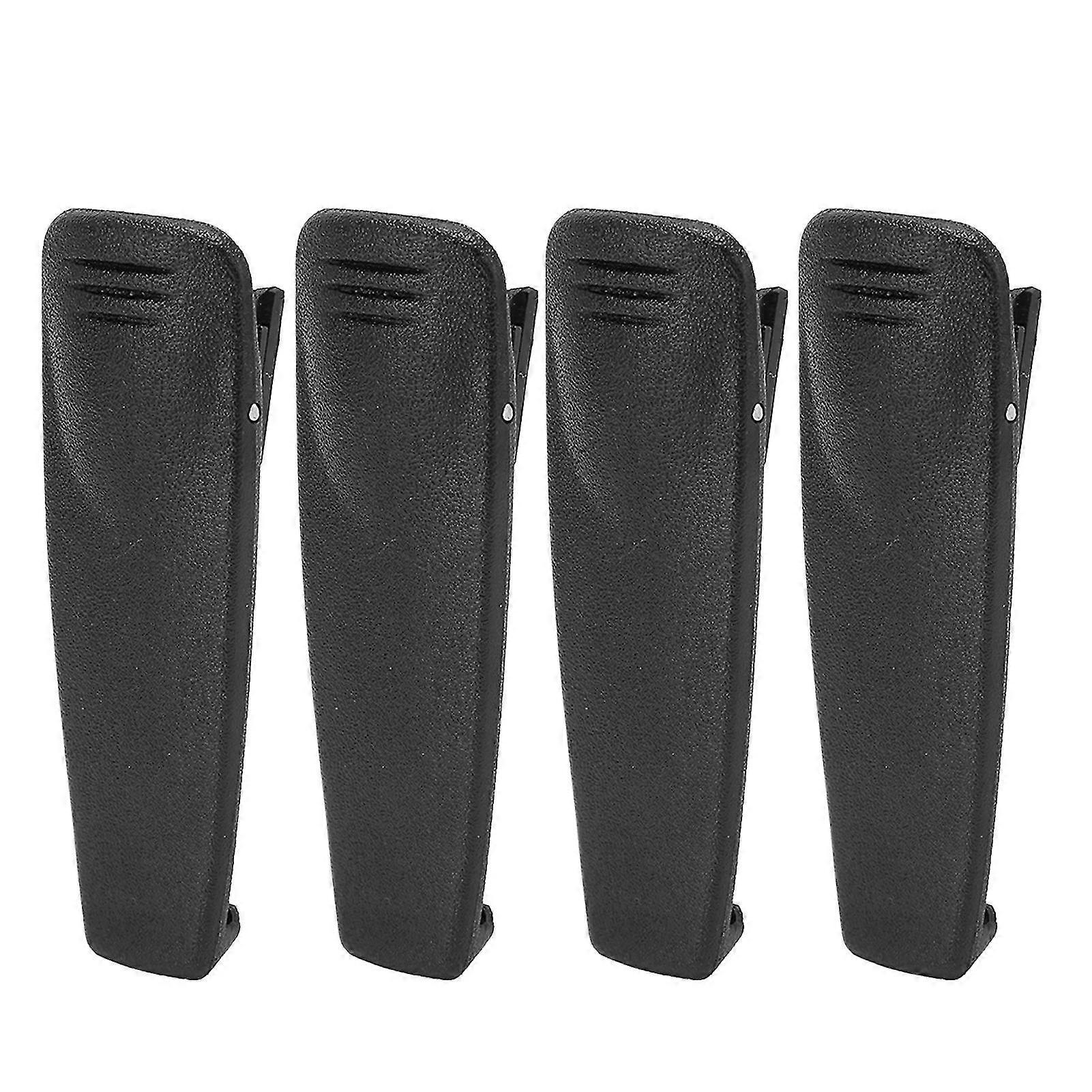 Motorola DRV2020 XTNi CP1800 2 Way Radio Belt Clip - Heavy Duty Portable Replacement (4pcs, Black)