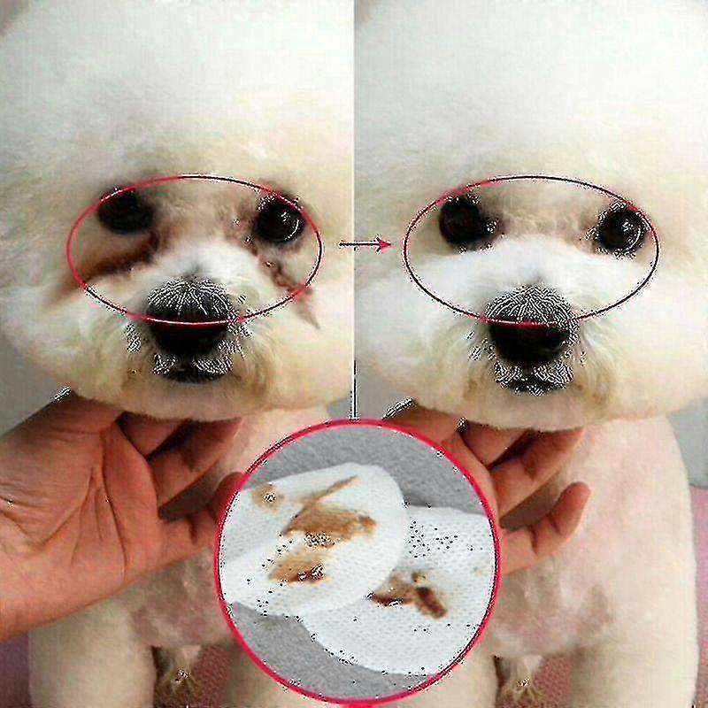 Pet Dogscats Μάτια Καθαρισμός Υγρά Μαντηλάκια - Δάκρυ Αφαίρεση λεκέδων Χαρτομάντιλο Χαρτί