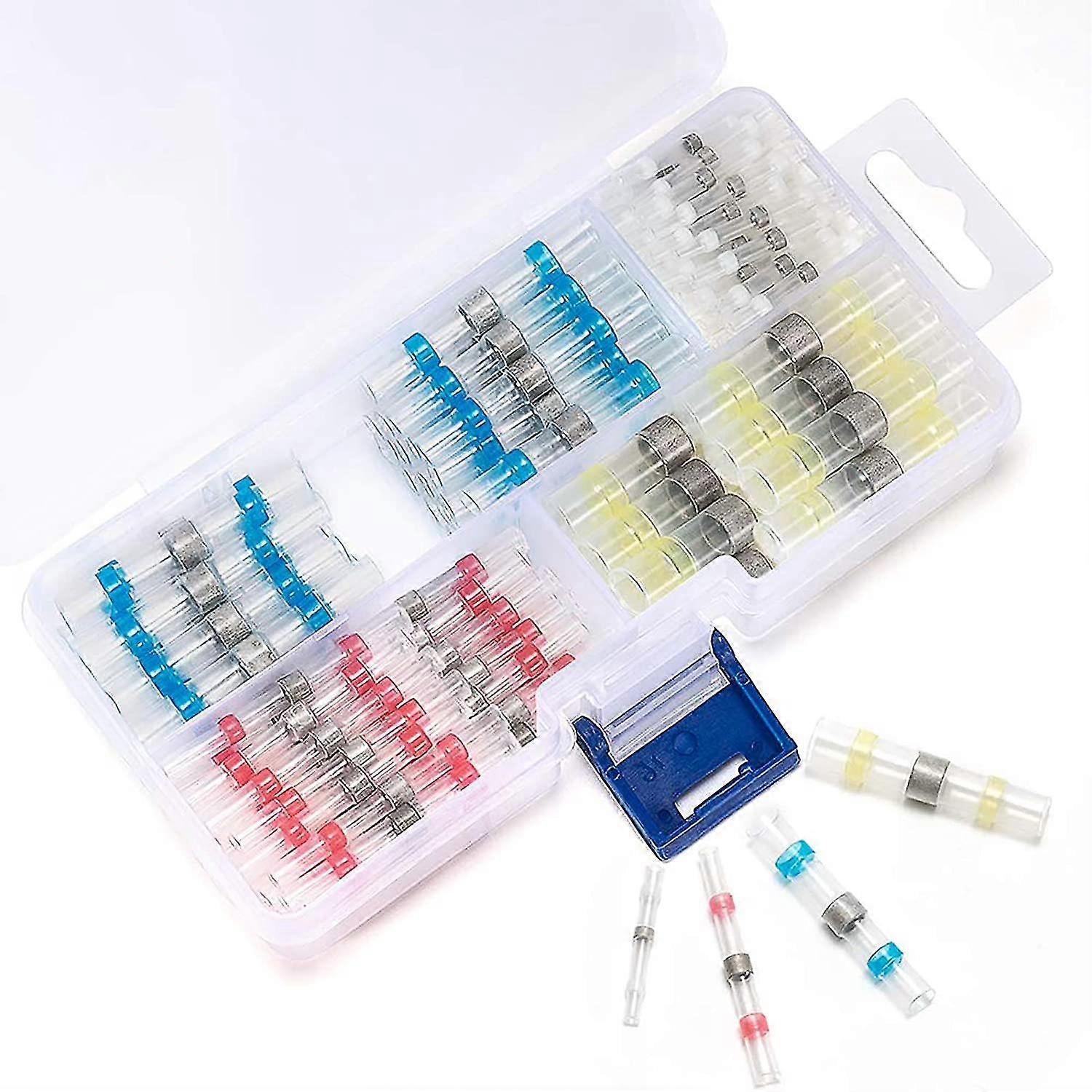 100 Stck Ltverbinder, 4 Verschiedene Gren, Wrmeschrumpfbare Drahtverbinder, Sortiment