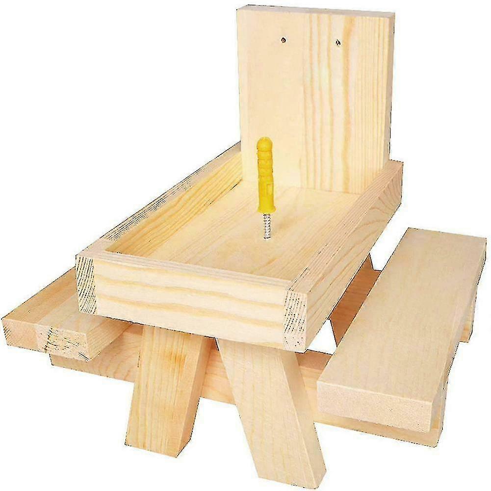 Squirrel Feeder For Outside Environmentally Wood Squirrel Feeders