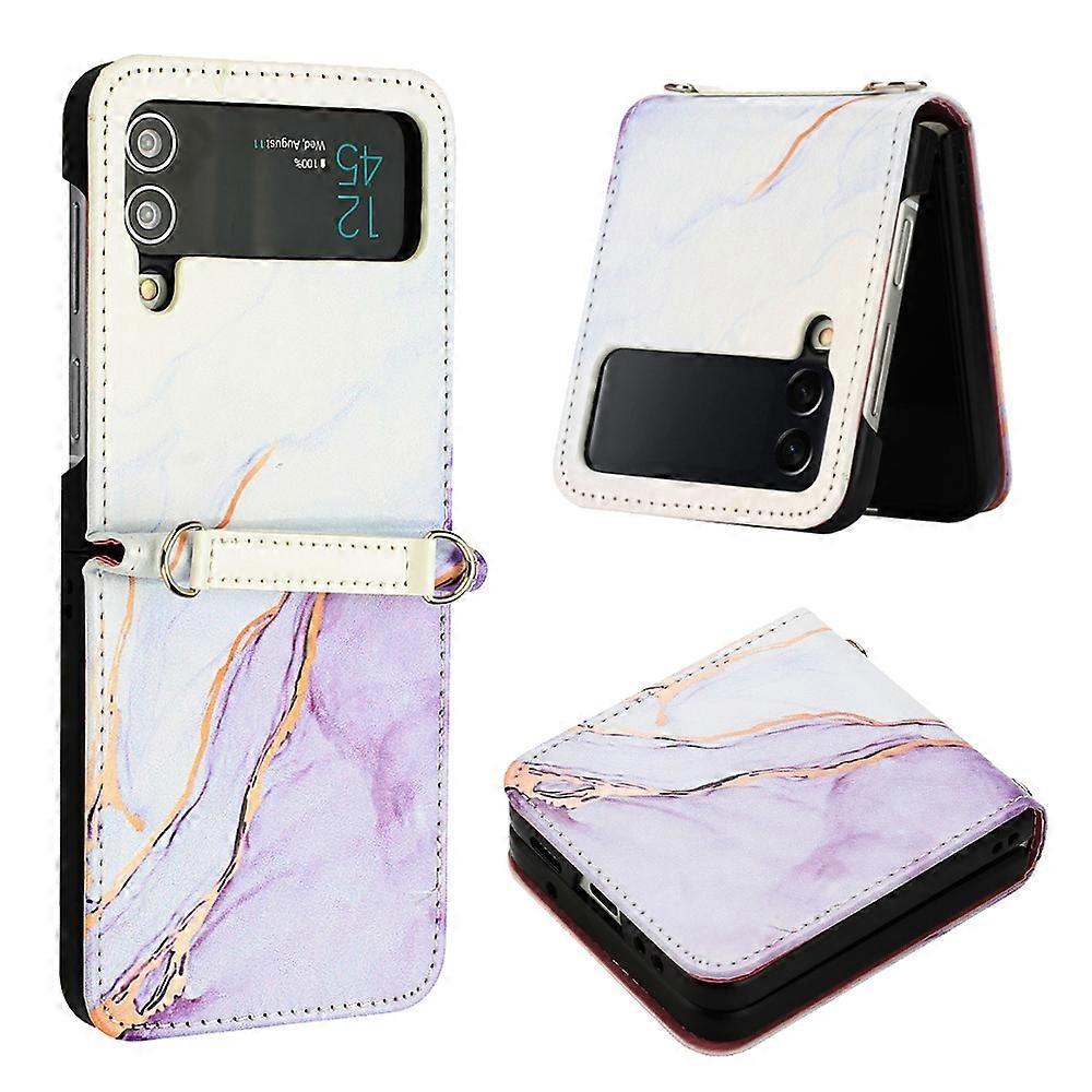 Marble Pattern PU Case For Samsung Galaxy Z Flip4