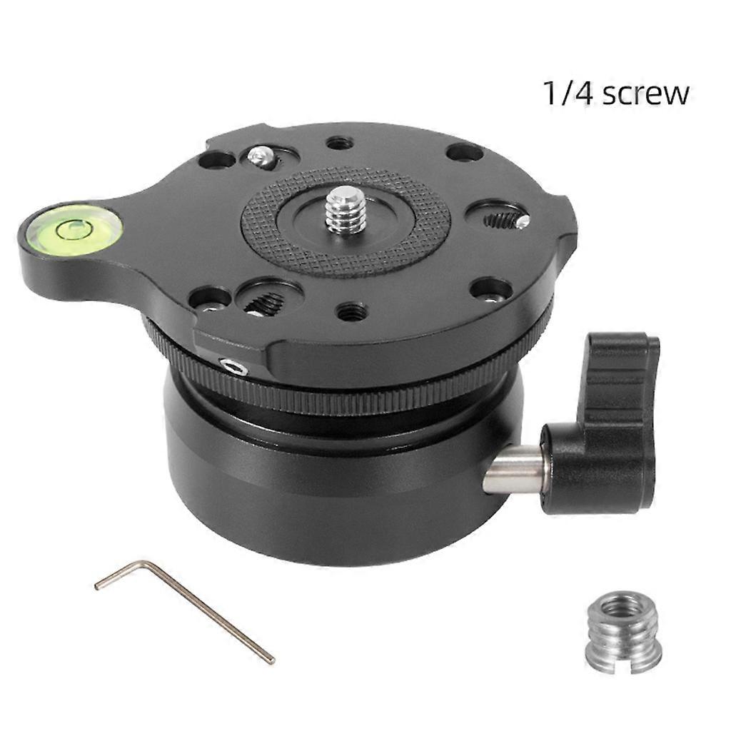 Aluminum Tripods Head Leveling Base Leveler Adjustable for DSLR Camera Mount