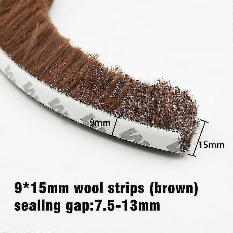 5m Self Adhesive Weather Stripping Brush Strip Sliding Windows Sealing Strip