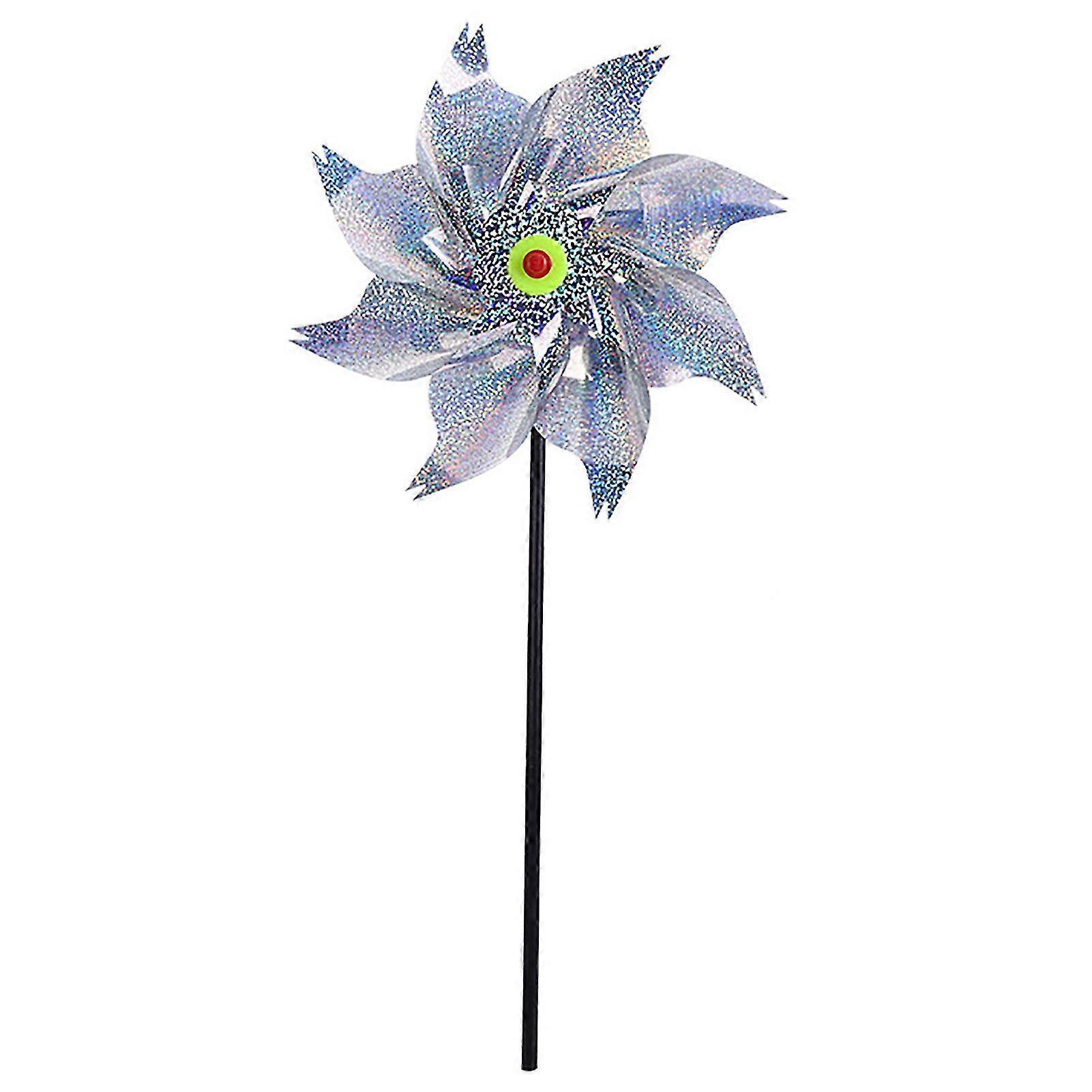 3pcs Wind Spinner Reflective Bird Control Windmill Garden Decorative Reflective Pinwheel Outdoor Bird-scaring Equipment