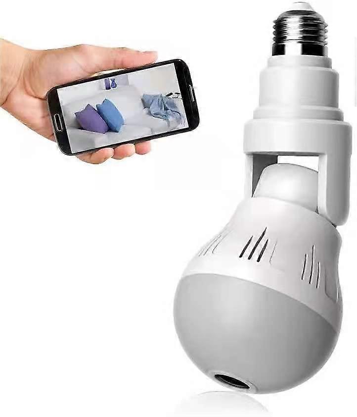 5MP Super HD 360 Degree Panoramic View VR IP Camera Wireless Intercom PTZ Baby Monitor Home Security Alarm Bulb Camera