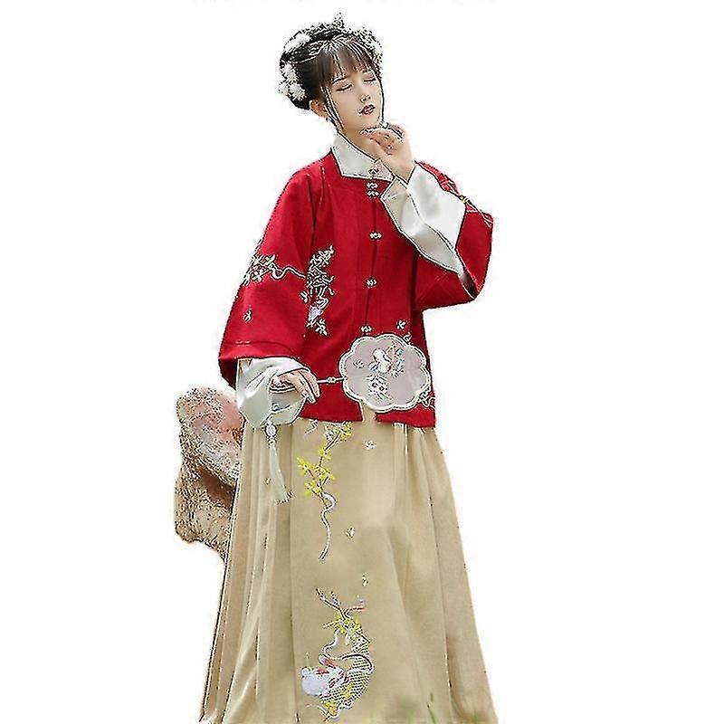 Style chinois Ancien Costume Hanfu Femme Printemps Et Automne Jupe Taille