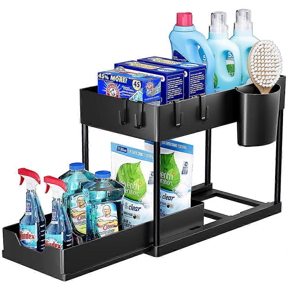 Under sink shelf, 2 tier, kitchen shelf, spice rack