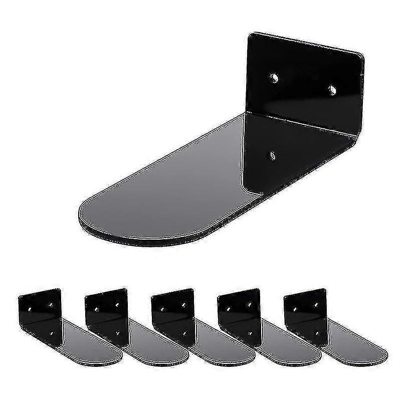 6pcs Floating Shoe Shelves Acrylic Mounted Shoe Display Shelf For Sneaker Ible Rack Home R #